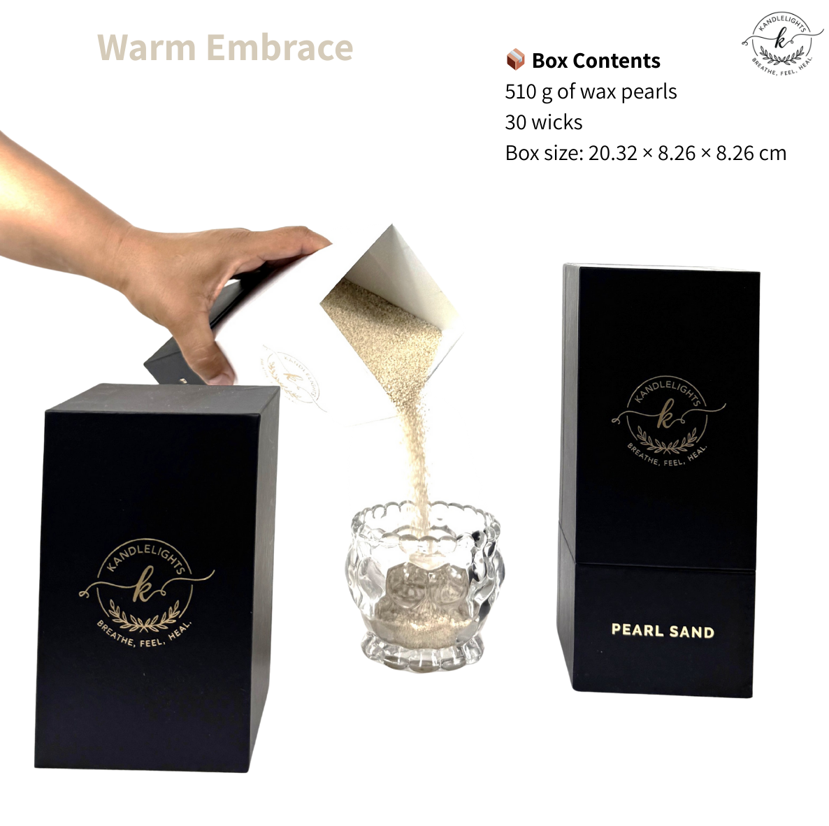 Warm Embrace Pearled sand wax
