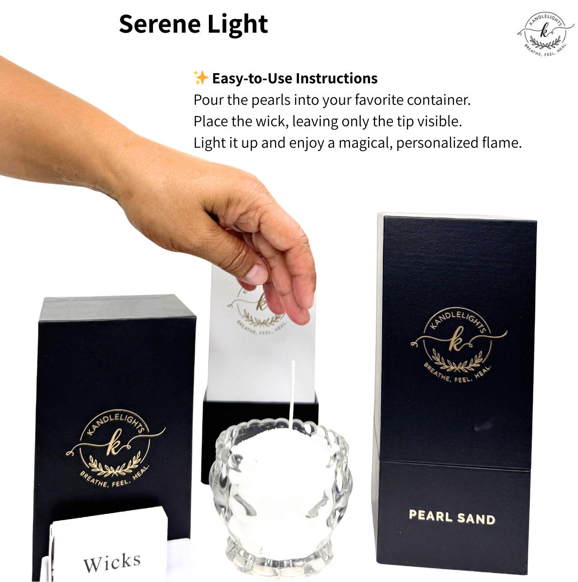 Serene Light Pearled sand wax