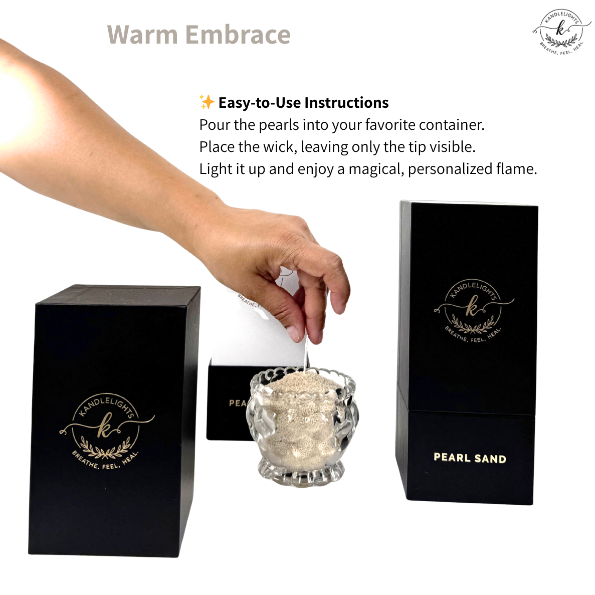 Warm Embrace Pearled sand wax
