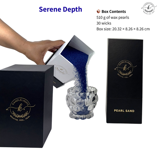 Serene Depth  Pearled sand wax