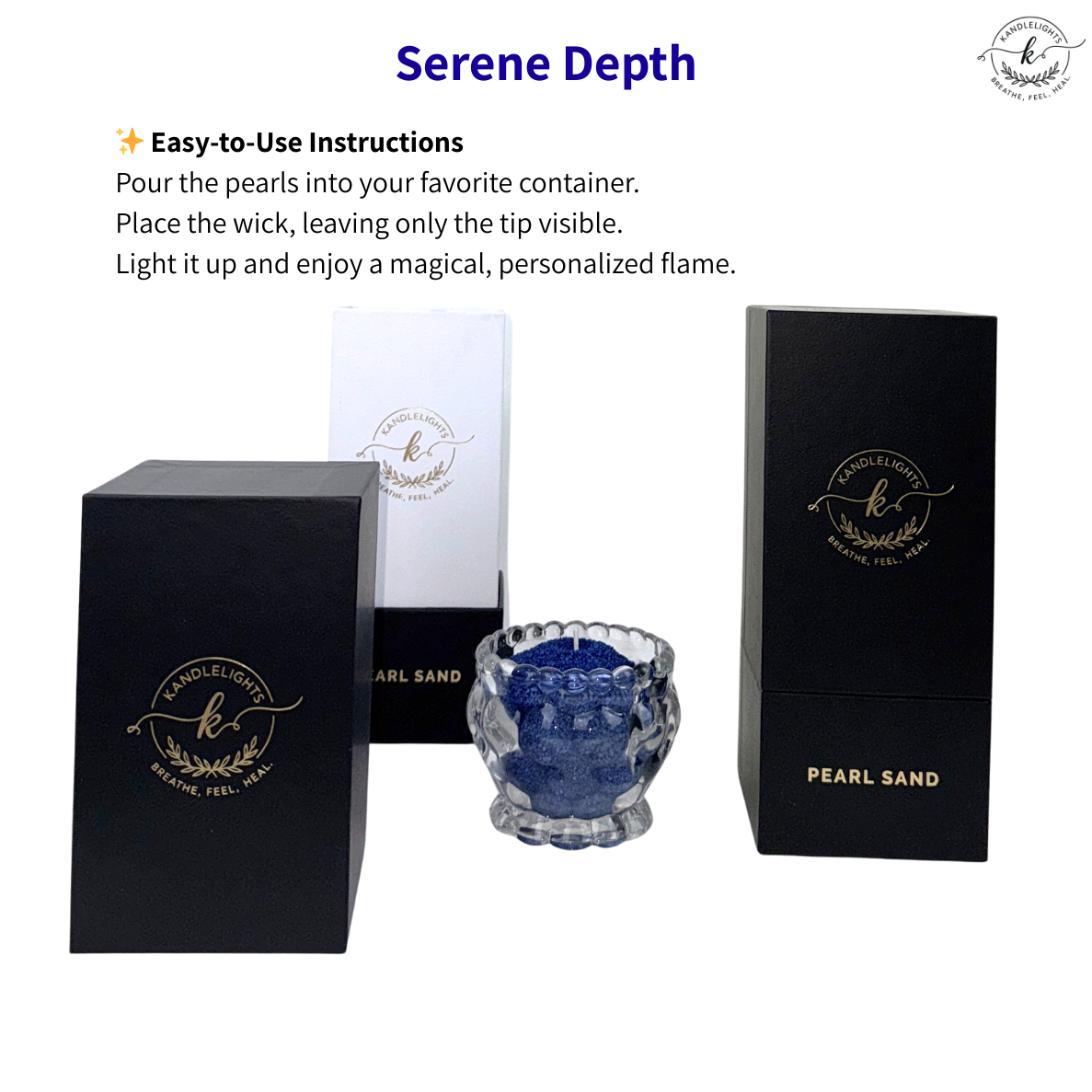 Serene Depth  Pearled sand wax