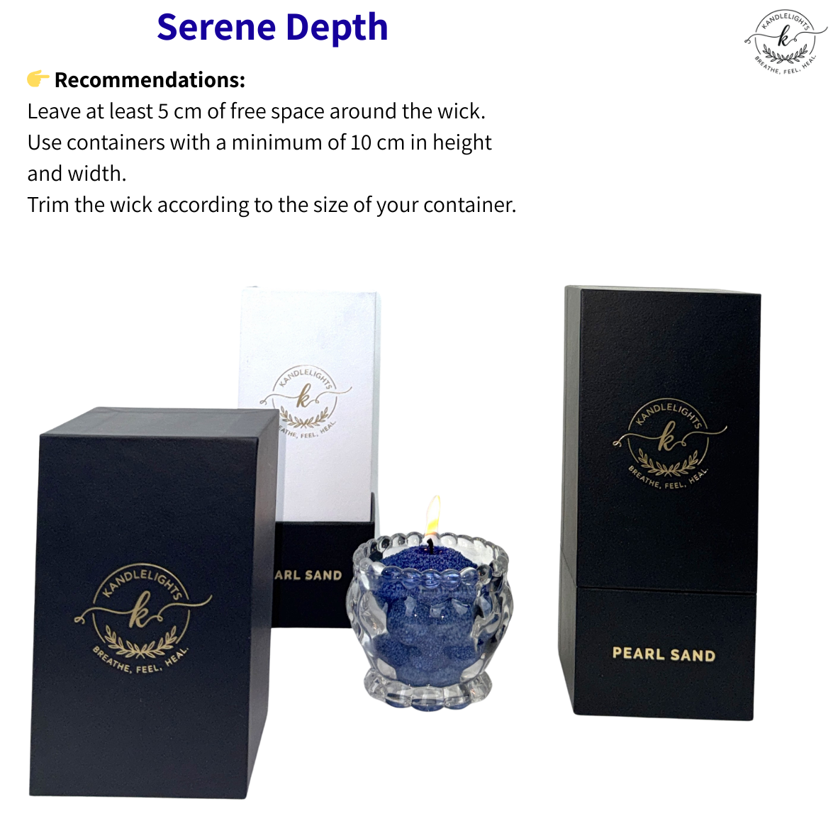 Serene Depth  Pearled sand wax