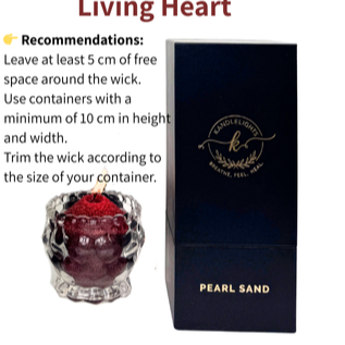 Living Heart Pearled sand wax